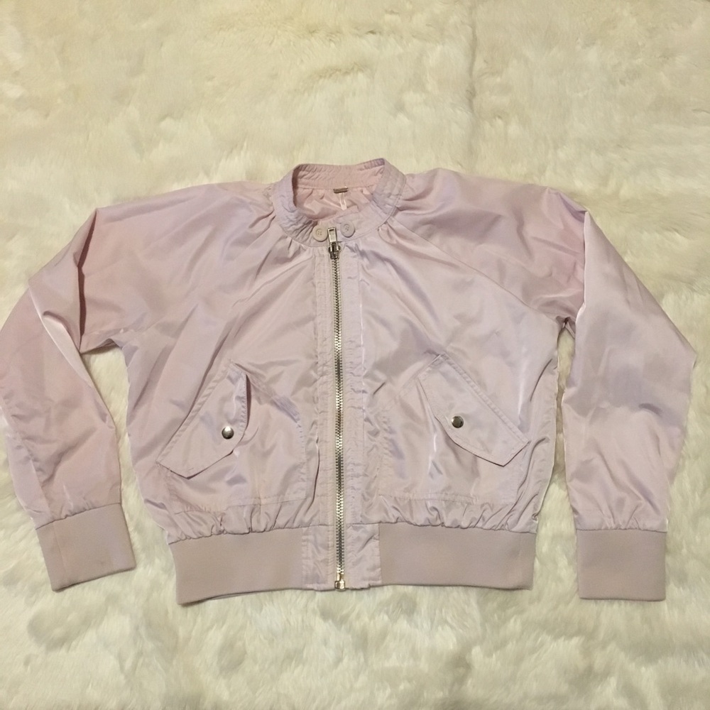 Rose Pink Midnight Bomber Jacket